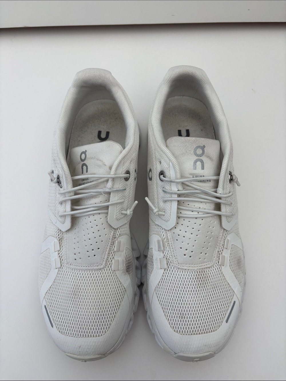 On Clouds White Womens Size 7.5 Athletic Running Walking Comfort Sneakers Shoes - Picture 8 of 13